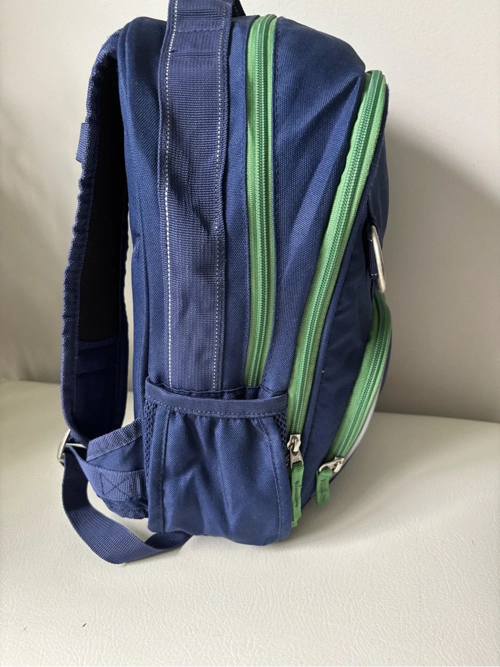 Pottery Barn Kids Navy and Green Small Backpack